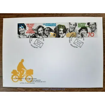 Poštovní známka Švýcarsko FDC 1625/8, r. 1997