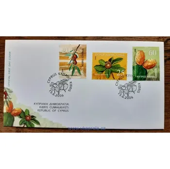 Poštovní známka KYPR (ŘECKO) FDC 1076/8 flóra, r. 2006
