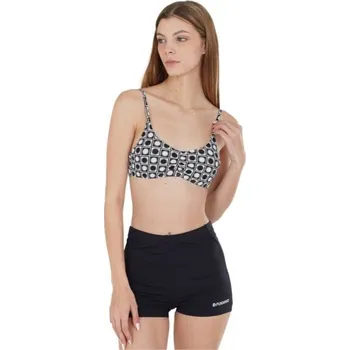 Dámské plavky Dámský plavkový vršek FUNDANGO MOANA II M Bílá, Černá
