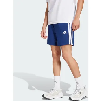 Pánské kraťasy ADIDAS Šortky Essentials 3-Stripes Single Jersey 7-Inch XL BÍLÁ|MODRÁ