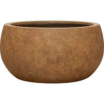 Květináč Yuna Travertine Rustic Antique L - Ø 61 cm / V 30 cm