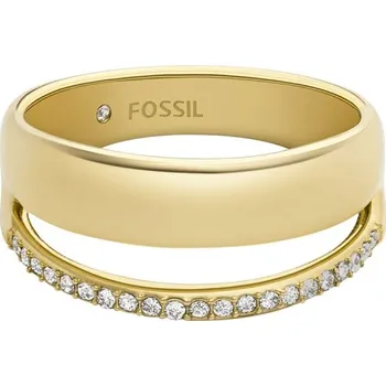 Šperk Fossil Stylový pozlacený prsten se zirkony Archival JOF01036710 54 mm + 2 měsíce na vrácení zboží