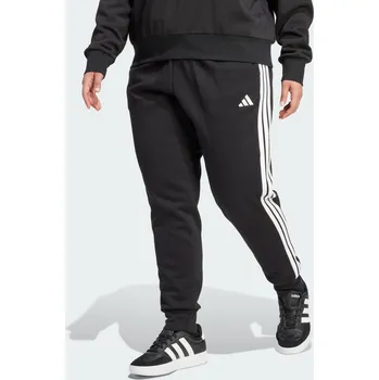 Míčový sport ADIDAS Kalhoty Essentials 3-Stripes Fleece Slim (Plus Size) 4XL BÍLÁ|ČERNÁ