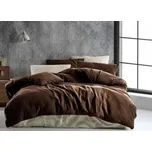 Mušelínové povlečení čokoládové 140x220 70x90