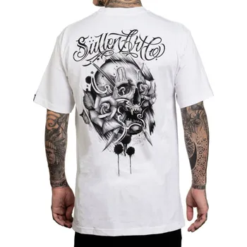 Pánské tričko tričko hardcore pánské - KIDDO BADGE - SULLEN - SCM6962_WH