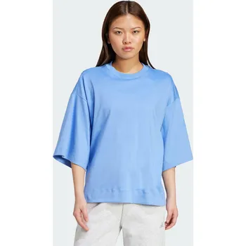 Pánská móda ADIDAS Tričko Soft Lux Loose L MODRÁ