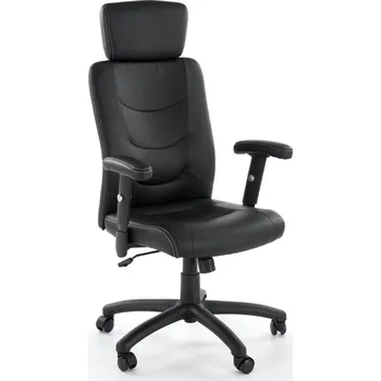 Kancelářská otočná židle STILO — ekokůže, černá