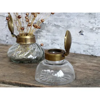 Váza Skleněná francouzská dekorační váza Old French - Ø 8*6cm