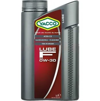 Motorový olej YACCO motorový olej plně syntetický LUBE F 0W30 1l