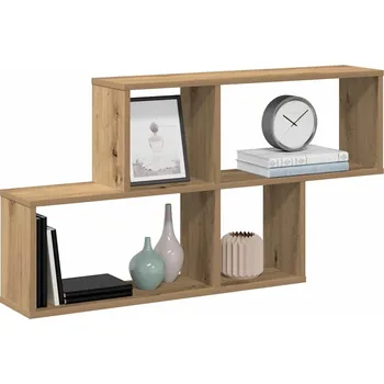 Obývací pokoj vidaXL Nástěnná police 100 x 18 x 53 cm kompozitní dřevo [807162] Barva: dub artisan