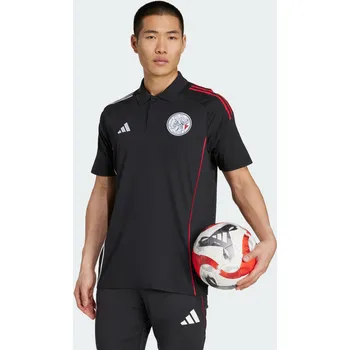 ADIDAS Polo tričko Ajax Amsterdam Tiro 25 Competition S BÍLÁ|ČERNÁ|ČERVENÁ
