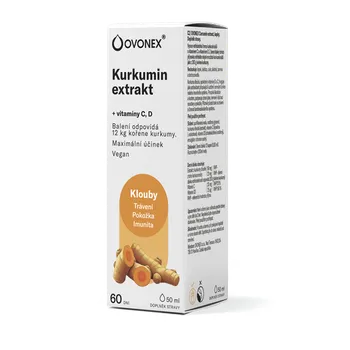 Přírodní produkt Ovonex Kurkumin extrakt 50 ml
