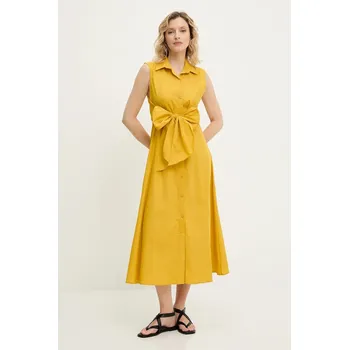 Dámské šaty Bavlněné šaty Answear.LAB 20195.tos žlutá 11X, vel. XS