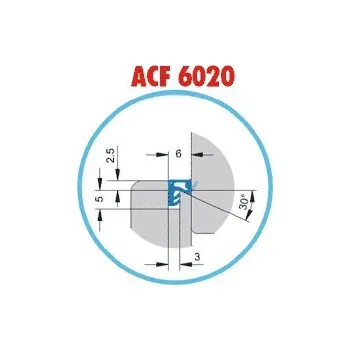 Těsnění do okna a dveří PROFIL 6020 ACF (hnědá / 25m)
