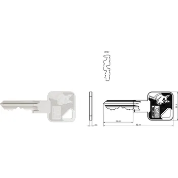 Klíč Klíč k vložce FAB HOME