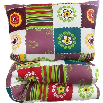 přikrývka SET Přikrývka a polštář Veselý patchwork