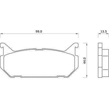 Brzdová destička Sada brzdových destiček STARLINE