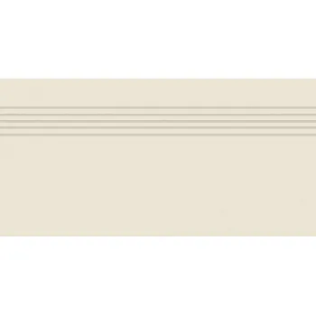 Dlažba Taurus Color (11 White) - schodovka rektifikovaná 30x60 bílá, R10 B, tl. 9 mm TCPSR011