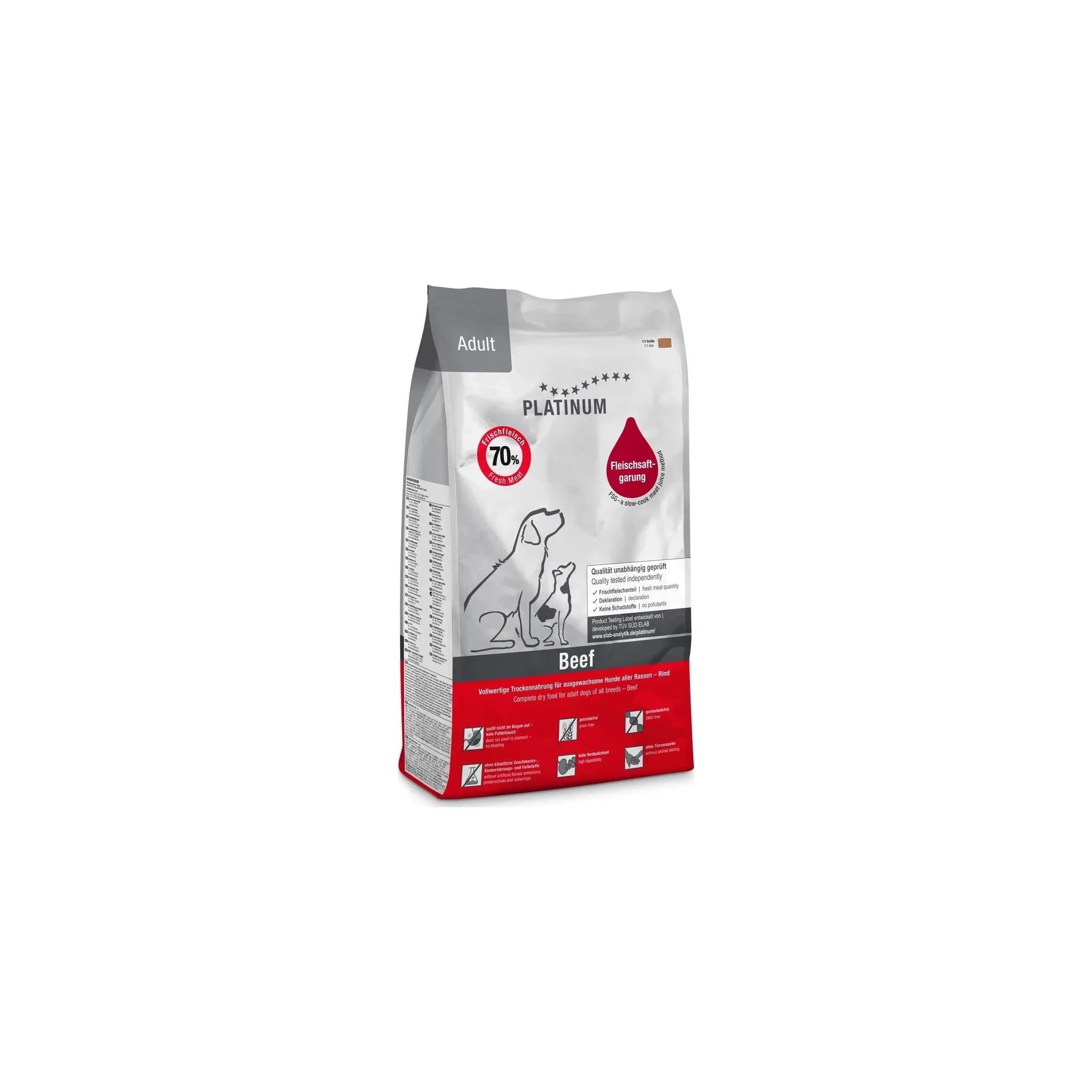 Fotografie 2 - Krmivo pro psa Platinum Natural Adult Beef/Potatoes 5 kg