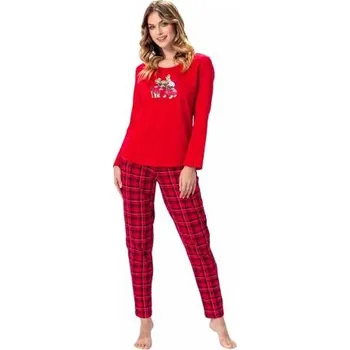 Dámské pyžamo Dámské pyžamo Alina 1388 LEVEZA červená XL