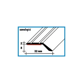 Stavební profil Ukončovací profil 32 mm / samolepící (270 cm / třešeň / 1ks)