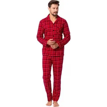 Pánské pyžamo Pánské pyžamo Alan 1391 HOTBERG červená L
