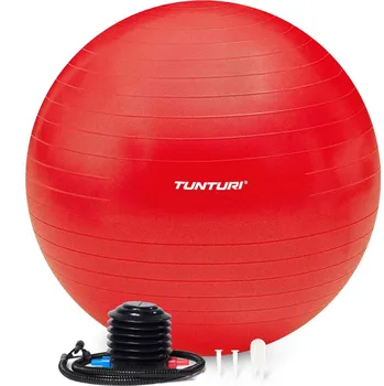 Gymnastický míč Gymnastický míč TUNTURI zesílený 90 cm Červený