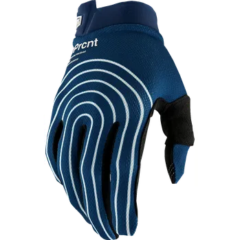 Moto rukavice a Motokrosové, BMX, MX, MTB rukavice 100% RIDEFIT REWIND NAVY modré velikost S (lehké rukavice s jednovrstvou dlaní)