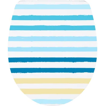 WC sedátko Wenko Záchodové prkénko Premium se zpomalovacím mechanismem (pruhy)