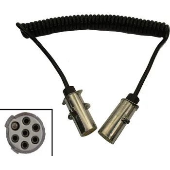 elektrický kabel Kabel elek.7-pol.s kolíkem typ S ISO 3731, 3,5m - 6x 0,5 mm2, 1x 0,75 mm2