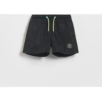 Chlapecké spodní prádlo Reserved - Koupací kraťasy s nášivkou - černý - 880DY-99X - 880DY-99X-U15