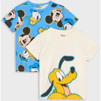 Chlapecké tričko Sinsay - Sada 2 triček Disney - modrá - 819EM-55X - 819EM-55X-80