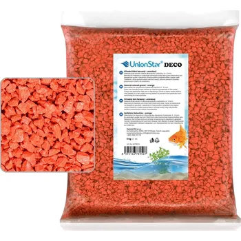 Akvarijní štěrk oranžový 5 kg DECO