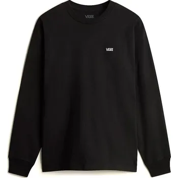 pánské tričko s dlouhým rukávem VANS LEFT CHEST II LOOSE LS Black - M