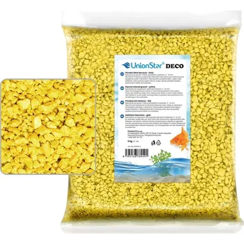 Akvarijní štěrk žlutý 5 kg DECO