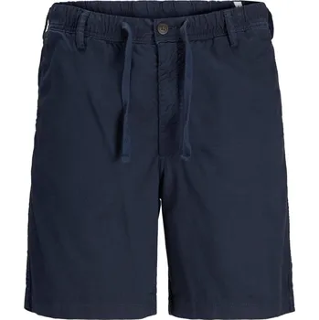 Pánské kraťasy Jack and Jones Junior Linen Chino Shorts Dark Navy L