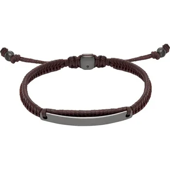 Náramek Fossil Pánský kožený náramek Elliot JOF01008060 + 2 měsíce na vrácení zboží