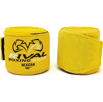 Bandáž na box a MMA Boxerské bandáže Rival Mexican Handwraps Barva: Žlutá, Velikost: 180''