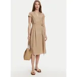 TWINSET Letní šaty 251TT2072 Béžová Loose Fit 38
