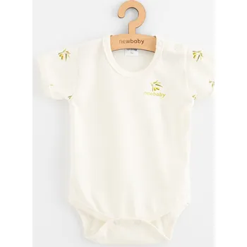Kojenecké body s krátkým rukávem z organické bavlny New Baby Olivy, vel. 74 (6-9m)