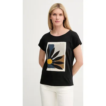 Dámské tričko Bavlněné tričko Marc O'Polo dámské, černá barva, M04206751377 99X, vel. L