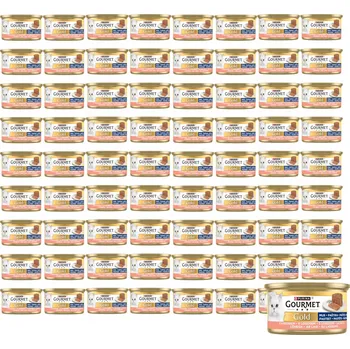 Krmivo pro kočku PURINA Gourmet Gold Mousse with salmon - mokré krmivo pro kočky - 72x85g