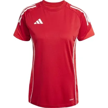Dámský fotbalový dres adidas TIRO25 COMPETITION TRAINING JERSEY W M Červená, Bílá