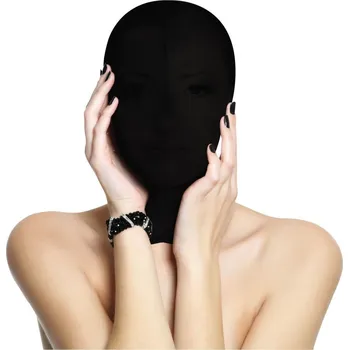 Erotická maska Shots Ouch! Subjugation Mask, černá spandexová kukla