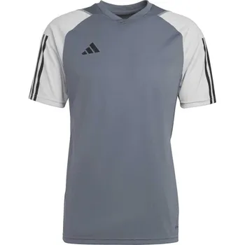 Pánská móda Pánské sportovní triko adidas TIRO23 COMPETITION JERSEY XL Šedá, Bílá, Černá