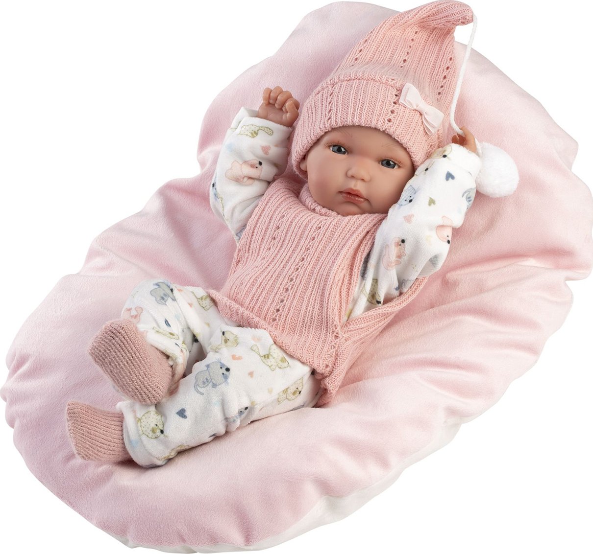 Llorens 63504 NEW BORN HOLČIČKA - realistická panenka s celov...