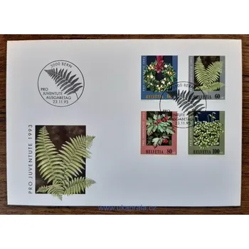 Sběratelství Švýcarsko FDC 1512/5 "PRO JUVENTUTE" r. 1993
