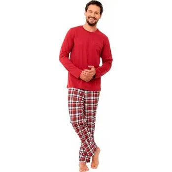 Pánské pyžamo Pánské pyžamo Orion 1268/22 HOTBERG bordo (vínová) XL