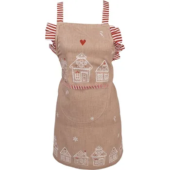 Kuchyňská zástěra Clayre & Eef - Dětská kuchyňská zástěra GINGERBREAD BLISS GBB41K