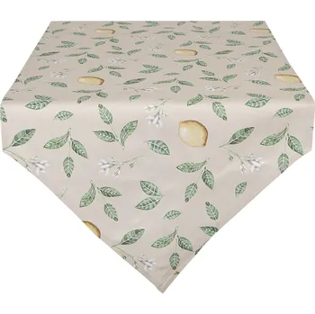 ubrus Clayre & Eef - Běhoun na stůl LEMONS AND LEAFS LEL65